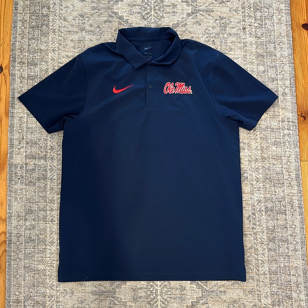 NEW NIKE Men’s Ole Miss Dri Fit Polo University of Mississippi